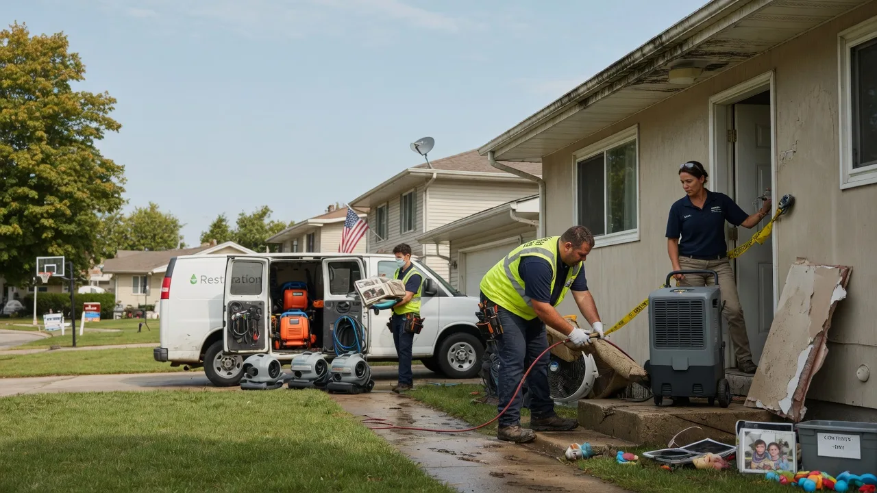 Water Damage Restoration in Oakford, IN near me